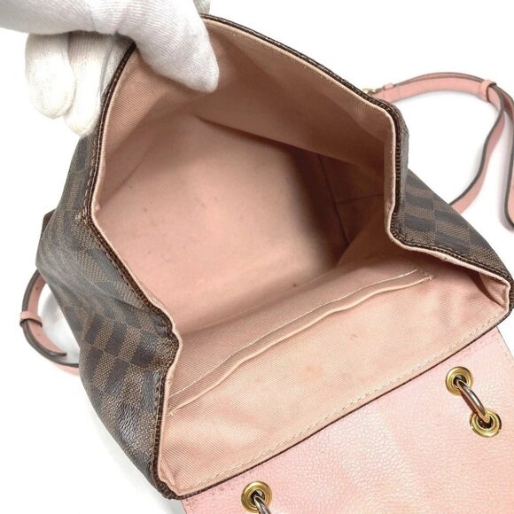 LOUIS VUITTON N42262 Damier Crampton Bag Hand Bag Backpack Canvas pink/Brown main image 9